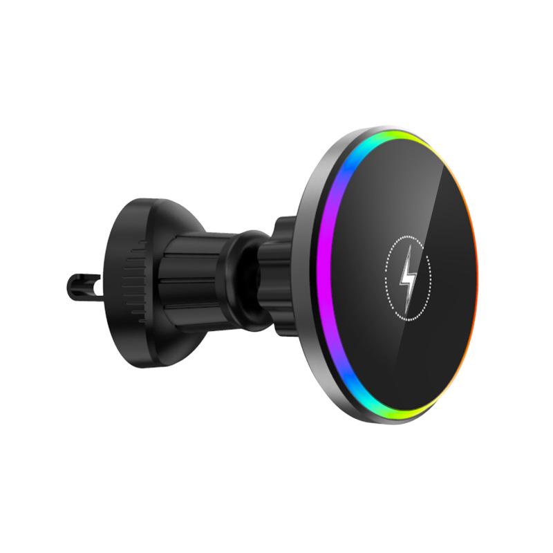 Magnetic Car Phone Holder with Wireless Charger for Apple