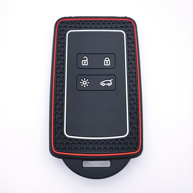 Silicone Key Case Cover For Renault Austral Captur Arkana Koleos Zoe Scenic Dacia Sandero Duster Logan Jogger Kadjar Clio Megane