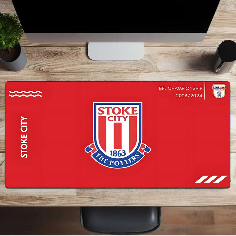 Stoke City Football Club Mouse Pad, Gaming Mouse Pad, Keyboard Pad, Desk Decor for Computer Notebook Fan Gift Birthday Gift