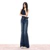 Early Spring Vintage Distressed Slim Micro Flare Denim Pants For Women Casual Pants Oversize Denim Trousers