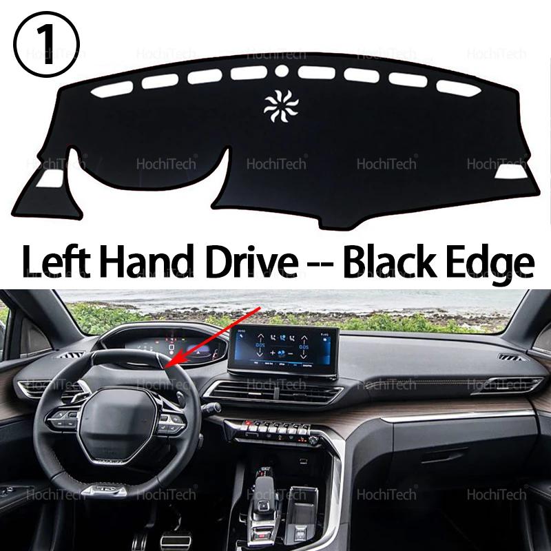 For Peugeot 3008 5008 GT Hybrid 2016-2022 Car Dashboard Cover Avoid Light Pad Instrument Platform Cover Mat Carpet Accessories