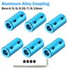 2 pezzi Manicotto Adattatore Connettore Accoppiamento Motore Albero Flessibile in Alluminio 4/5/6/6.35/7/8/10mm per Stampanti 3D, Modelli di Navi