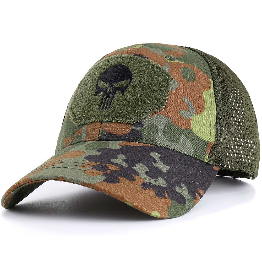 Summer Men's and Women's Universal Baseball Hat Breathable Sun Protection Outdoor Sports Cap Skull Head Personalized Hat