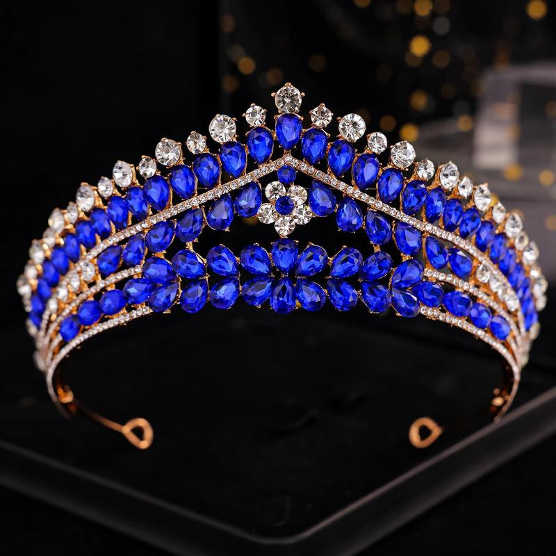 Bridal Headwear Diamond Crown Wedding Banquet Accessories Headwear Luxury and Elegant Crown