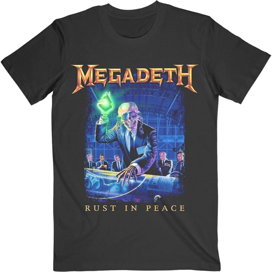 Megadeth - Rust In Peace-Tracklist Back Print - Black t-shirt XXXL