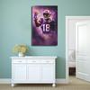 Sports Poster Justin Jefferson Canvas Poster Wall Art Decor Print Picture Paintings for Living Room Bedroom Decoration 12x18inch(30x45cm) Unframe: