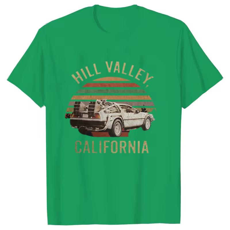Hill Valley T-shirt, Back to The Future Shirt, Marty Mcfly, Hill Valley, Classic Men Women Tees Tops Harajuku Streetwear