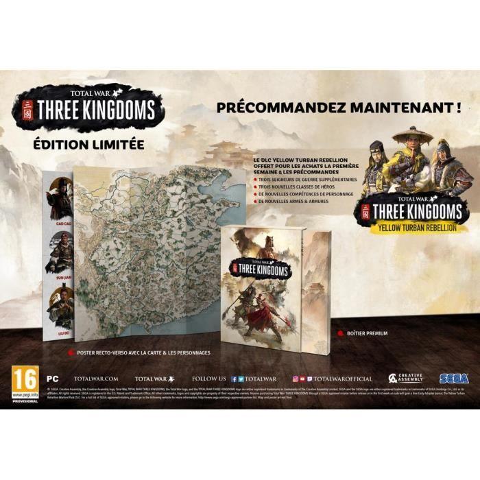 Total war: three kingdoms - limited edition jeu pc