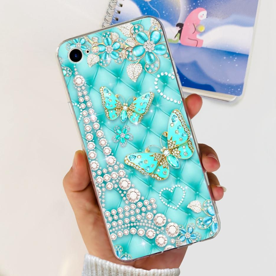 For Apple iPhone SE 2020 Case Stylish Painted Cover Soft Silicone Phone Case For iPHone SE 2022 iPhoneSE 2020 Back Covers Bumper