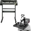 5 In 1 Heat Press Transfer Machine 12x15inch with 34” Vinyl Cutter Plotter Machine Kit Art Craft Printer Sublimation(34”/870mm) Limation (34”/870mm)