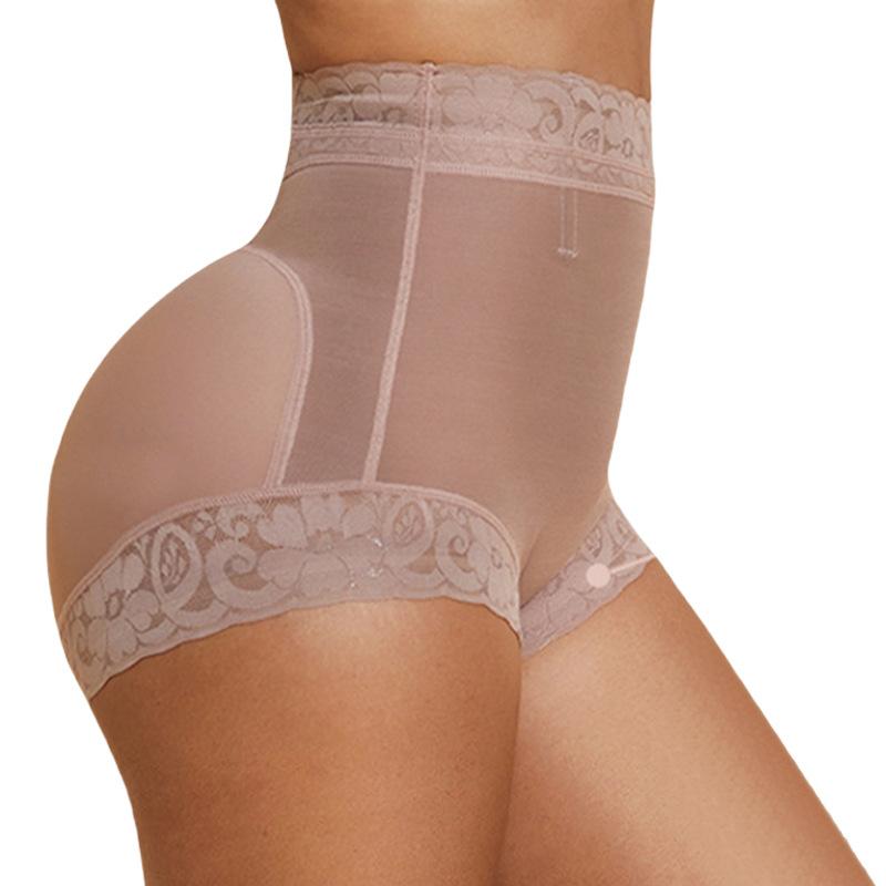 Women High Waist Tummy Control Butt Lifting Breathable Seamless Lace Shaping Safety Underwear Shorts