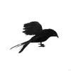 3 Pieces Halloween Crows Birds and Ravens Decor Animal Model Handmade Simulation