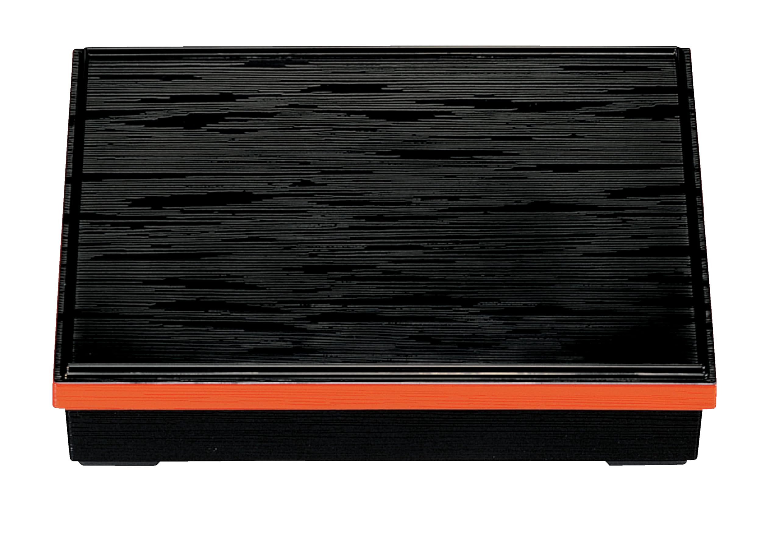 Wakaizumi long bento black with vermilion rim iridescent Lacquerware, A9-inch box, (with divider) 1-238-5 1-238-1 чёрный