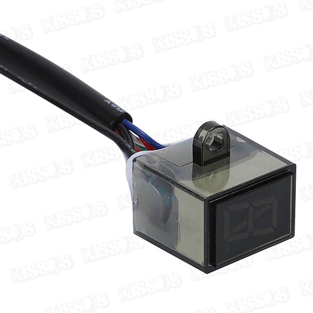 Motorcycle Gear Indicator 6 Speed LED Display Shift Lever Sensor Gear Position Universal
