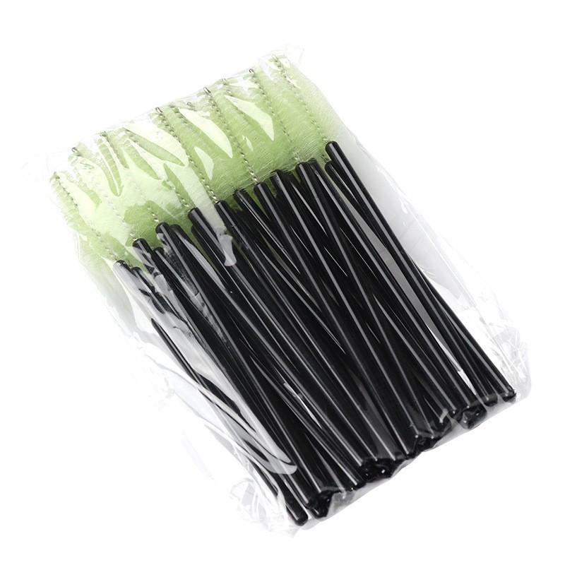 Water Drop Mascara Brush & Eyelash Comb Set - 25 Pack Nylon Curler & Eyebrow Brush for Extensions