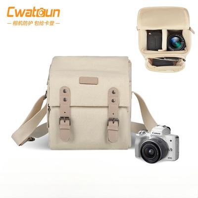 Canvas cameratas, schoudertas, crossbodytas, digitale tas, lichtgewicht Japanse tas voor fotografie.