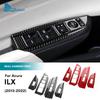 Real Soft Carbon Fiber Sticker for Acura ILX 2013 2014 2015 2016 2017 2018 LHD Car Window Button Panel Trim