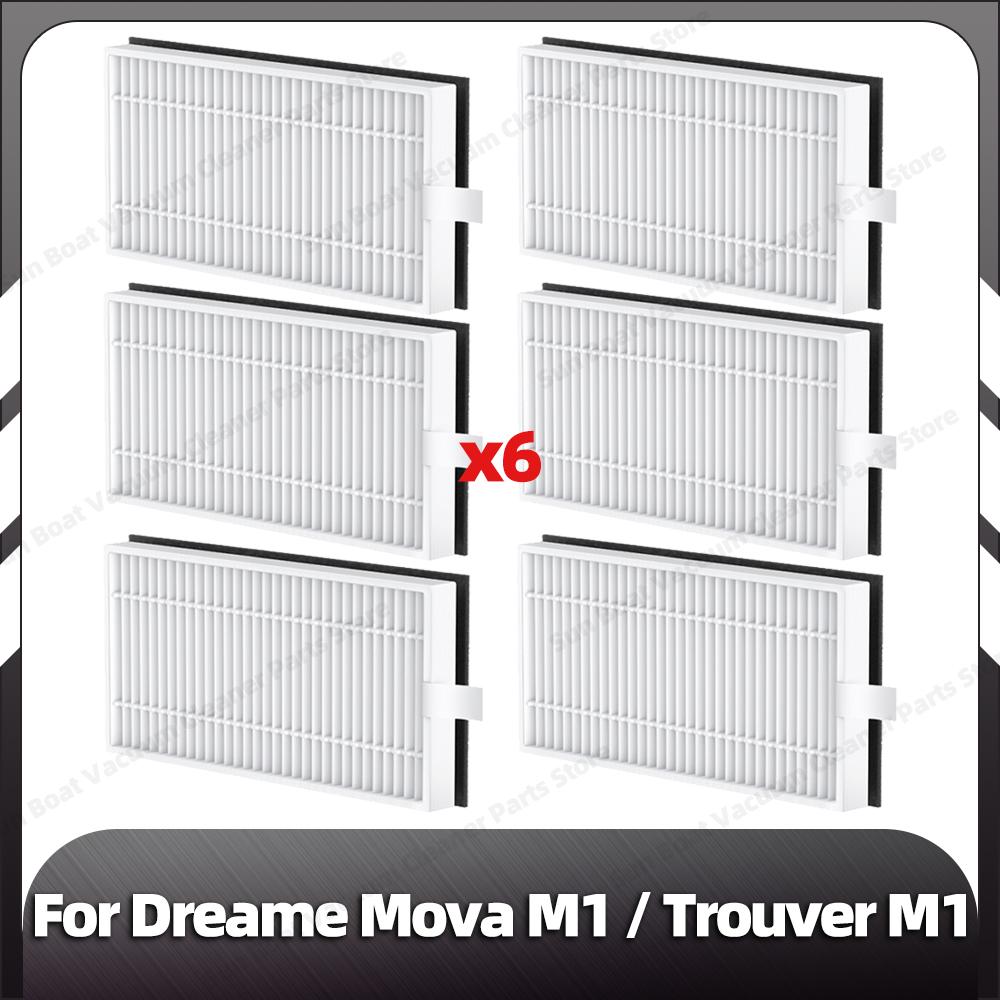 Kompatibel für Dreame Mova M1 Ersatz-Seitenbürste HEPA-Filter Mopp-Pads Ersatzteile Zubehör