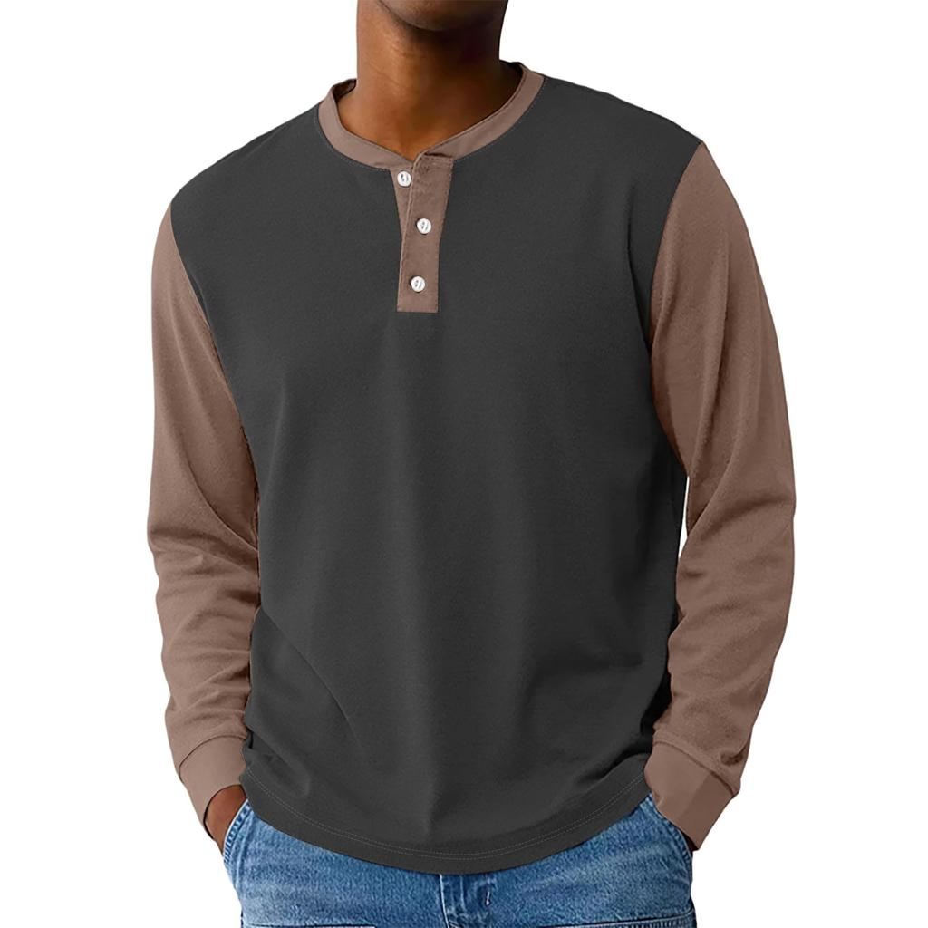 Men's Loose Casual  Long-sleeved Lapel Zip-up Hoodie