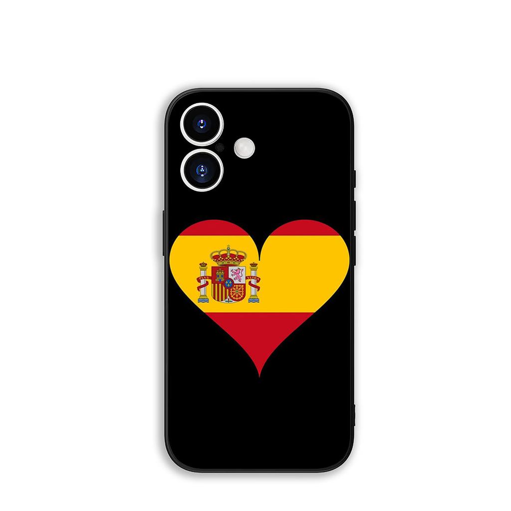 Cover for Samsung Galaxy A55 A56 A25 A36 A54 S8 S9 S21 S20 FE A53 A13 A12 A14 A33 A70 A71 A51 A21S Case Spain Flag Yellow Red