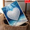 5D DIY Pearl Art Kit Ocean Heart Theme Decor Home Wall Decoration