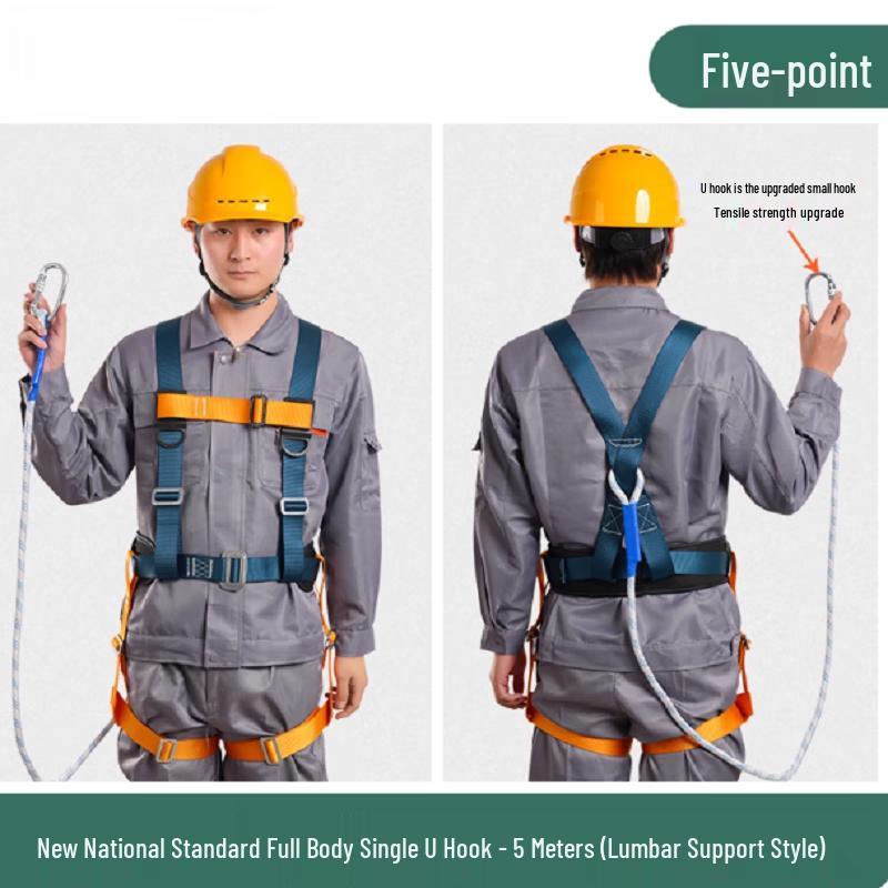 OLOMM Full Body 5-Point Safety Harness
