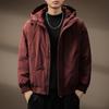 Men's Winter Retro Hooded Cotton Jacket - Thick, Warm, Casual Outdoor Top