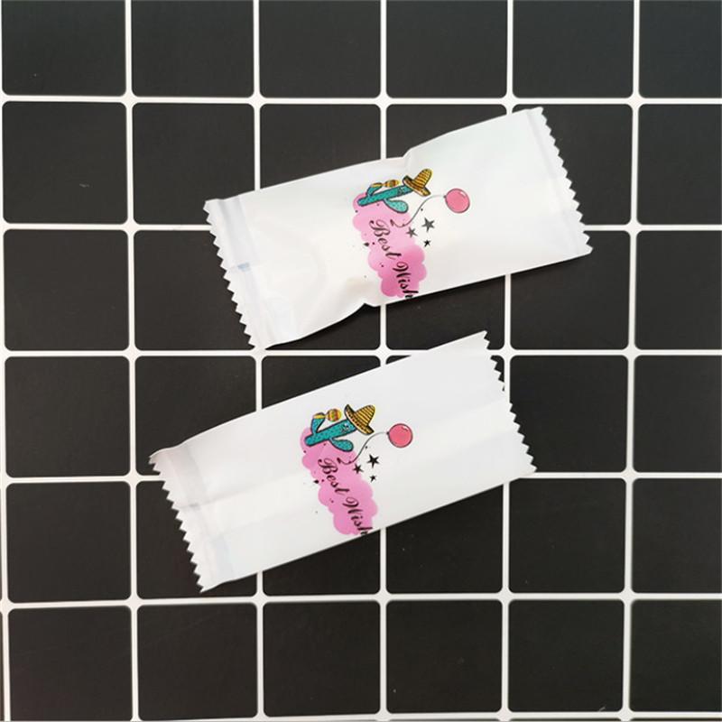 200Pcs Cartoon Animal Printed Handmade DIY Nougat Plastic Food Packing Candy Wrapping New Year Party Gift Bakery Bags