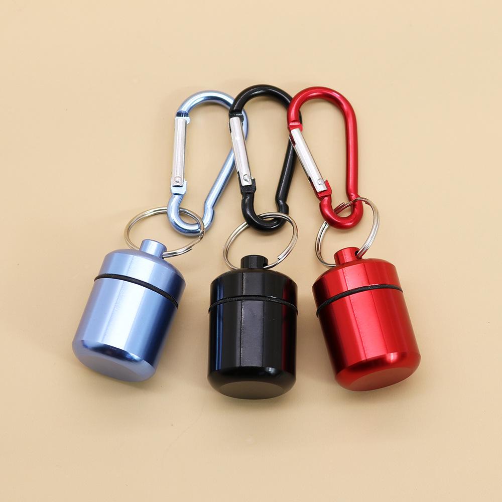 New Premuim Portable Aluminum Waterproof Pill Cases Box Earplug Keychain Case Travel Container for Jewelry or Ear Plugs Sleek