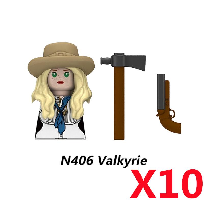 MOC Militär Sowjetischer US-Soldat Figur Baustein Kavallerie Pilot Westlicher Cowboy Detektiv Waffe Schwert Umhang Kinder Spielzeug Geschenk K148