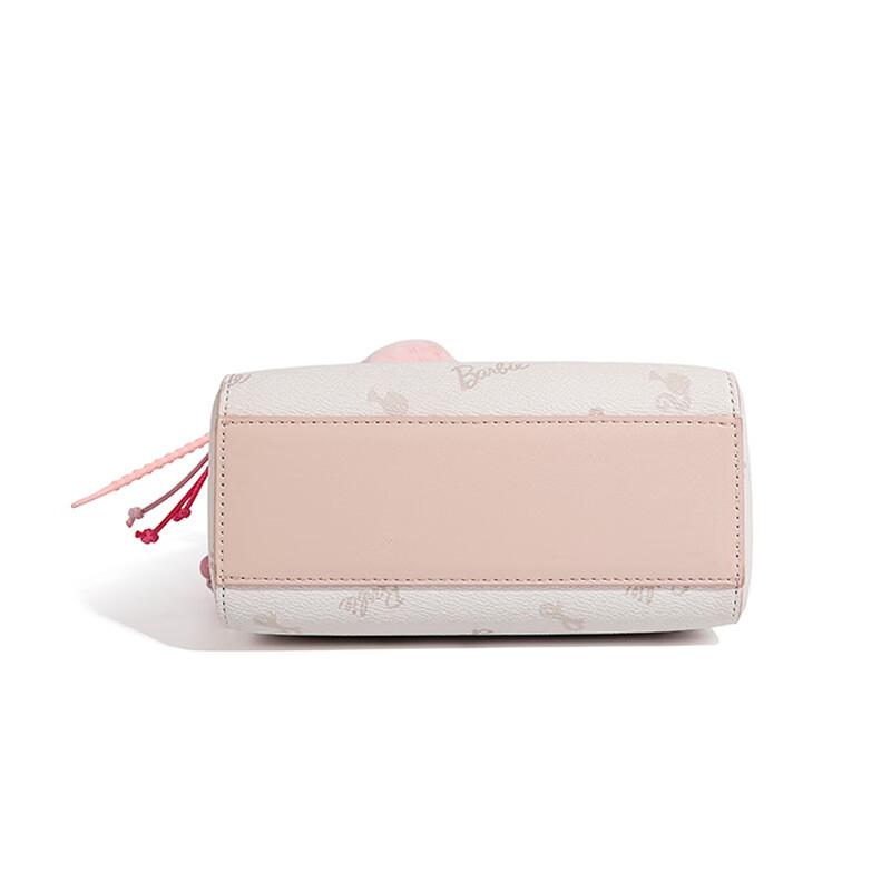 Barbie Small Tote Bag, Leather Handbag, Casual Bag, Pink