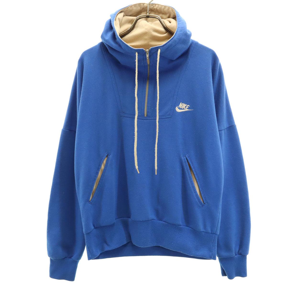 

Nike 80-е Винтажные толстовки с длинным рукавом на половину молнии S синие Мужские Б/У