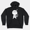 Middle Finger Maniac Edgy Graphic Unisex Cotton Pullover Hoodie
