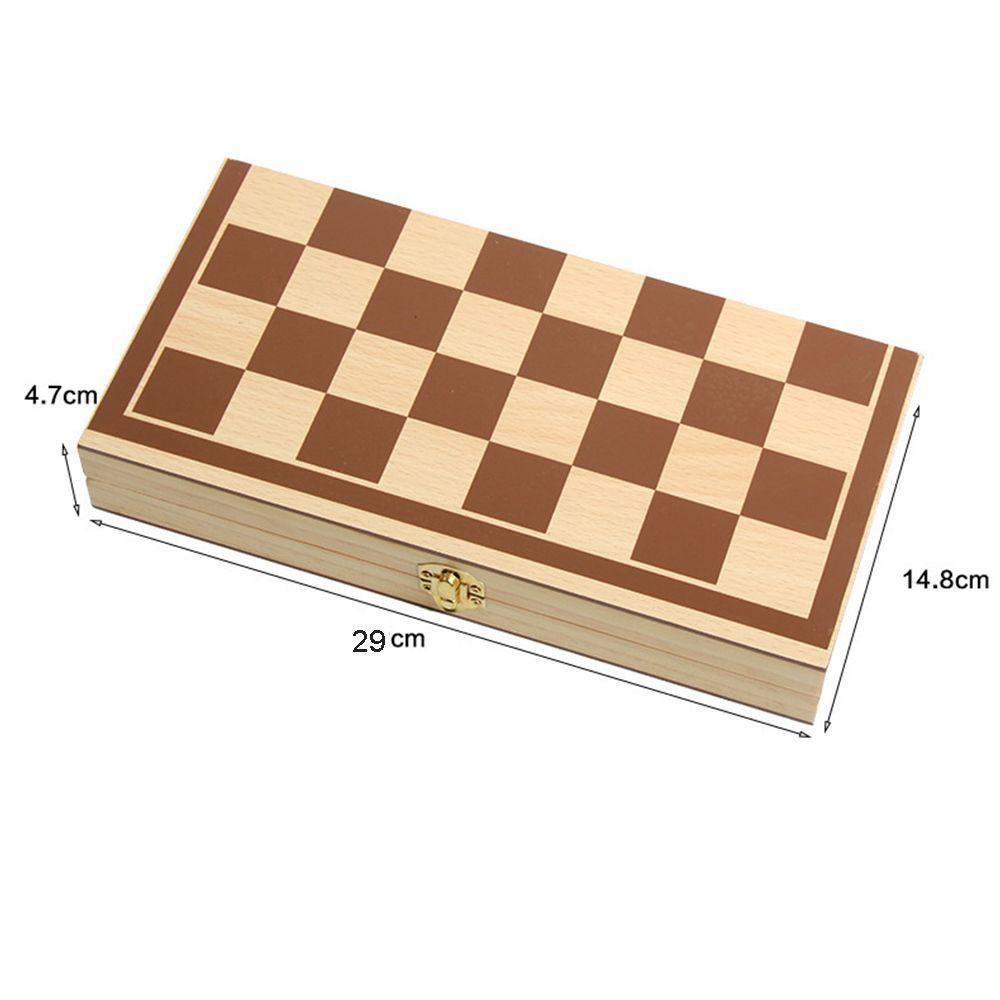 Kids Beginner Magnetic Chessboard Chess Board Wooden Puzzle Game Chess Set Chess Games Checkers