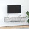VidaXL TV Furniture 2 Pcs Sonoma Grey 60x31x25.5 Cm Engineered Wood, TV Stand, Hi-fi Cabinet, Entertainment Center, Buffet 861501