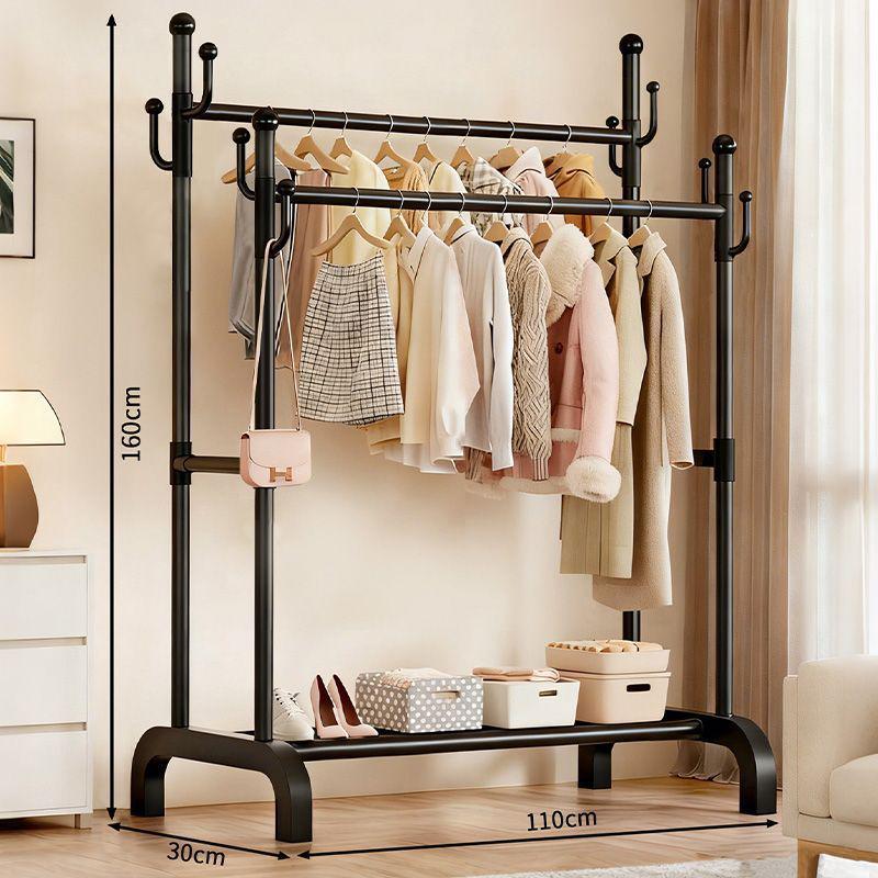 Multifunctional Floor-Standing Coat Rack and Clothes Dryer for Indoor Storage
