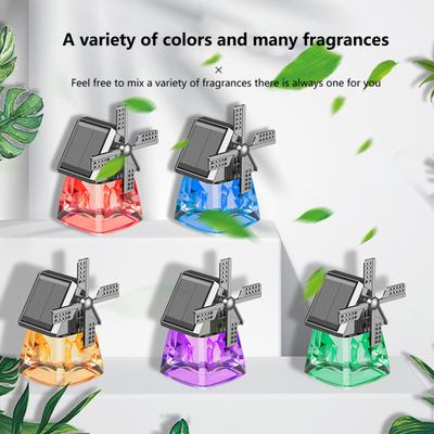 Auto Windmill Solar Car Perfume Air Freshener Aromatherapy Cute Car Energy Rotating Aromatherapy Diffuser Interior Decoration Accessories