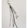 Multifunctional Alloy Fish Tail Pendant With Metal Chains And Tassels For Key Holder Earphone Hanger Or Bag Decoration