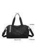 Women's Water-Resistant Oxford Travel Bag with Wet/Dry Compartments and Handheld Fitness Storage
