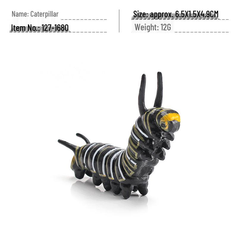 Wild Insect Model Toys: Poisonous Spider, Caterpillar, Butterfly, Mantis, Grasshopper, Dragonfly, Wasp Ornaments