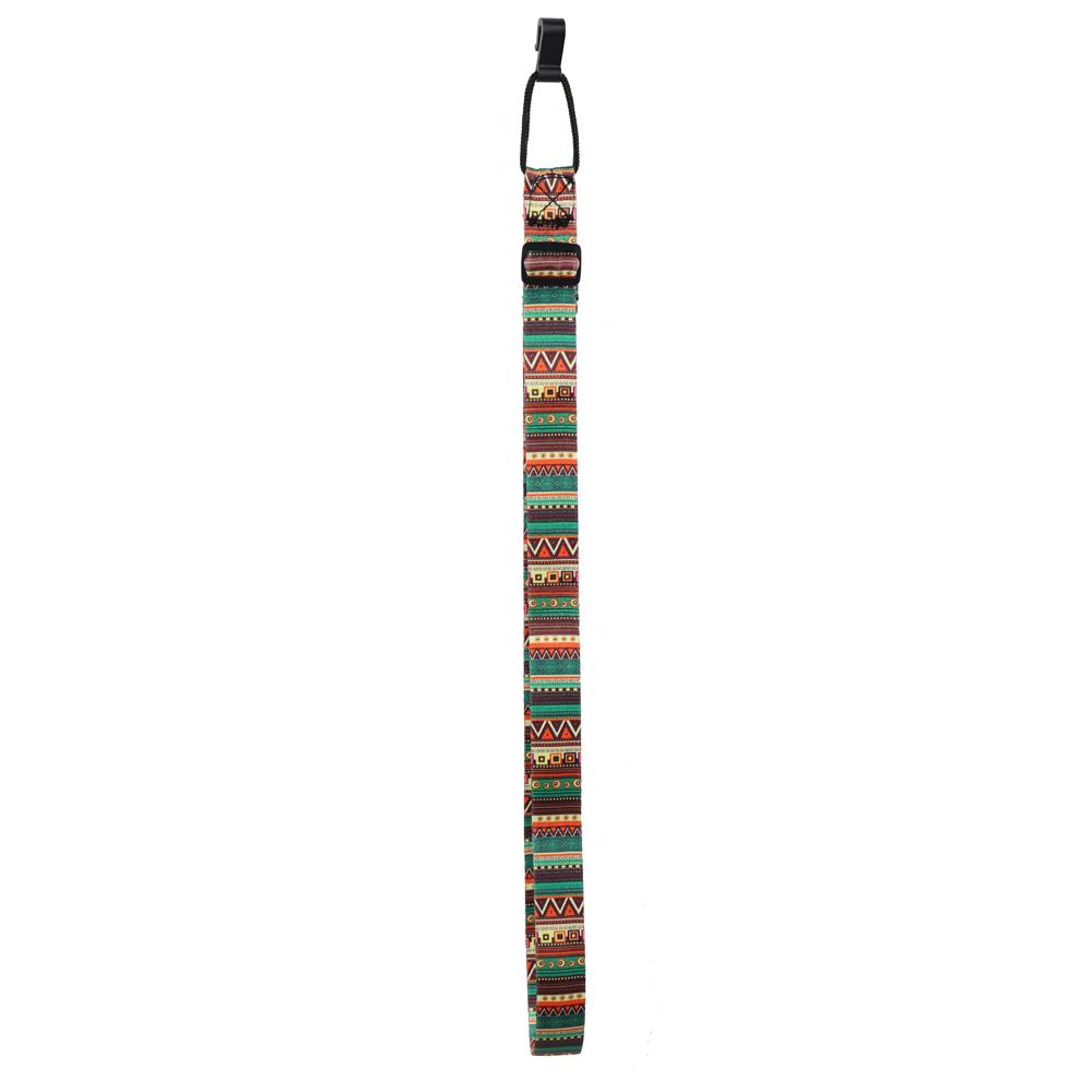 Colorful Music Straps 2-Pack Bohemian Style Ukulele Straps - Adjustable Multicolor Printing Ribbon Clip-on Guitar Accessories Ukelele Strap