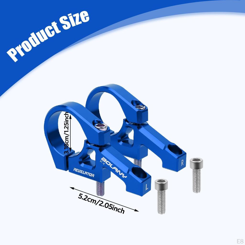 1 Pair , Direct Replacement Bicycle Handlebar Stem, Aluminum Alloy, Easy Installation, 31.8mm, for