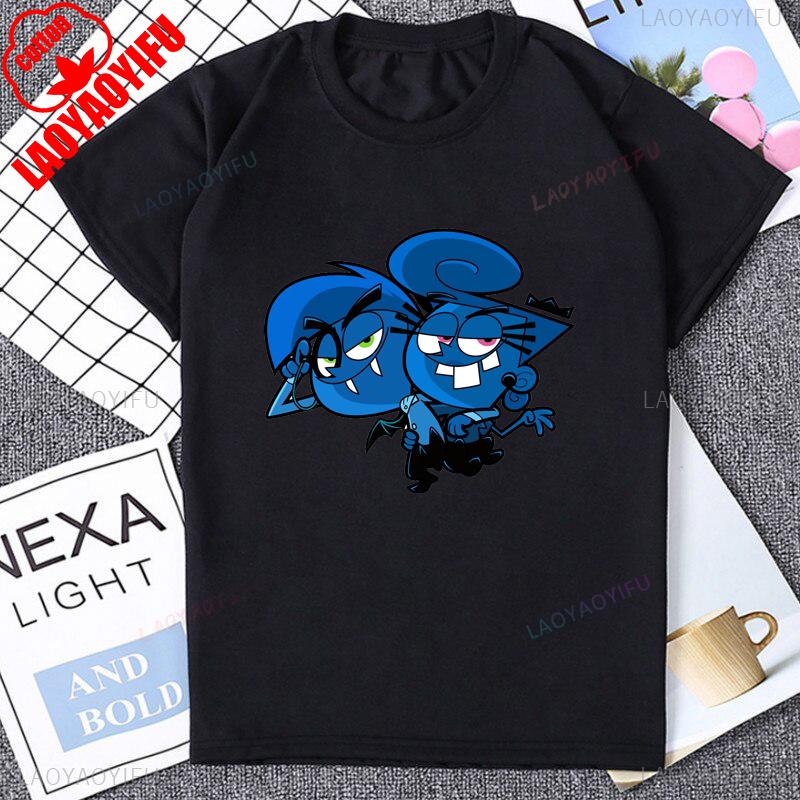 Funny Timmy Wanda Cosmo Graphic The Fairly Oddparents T-shirt Fashion Casual Loose Breathe Comfort Cotton Y2k Unisex T Shirt