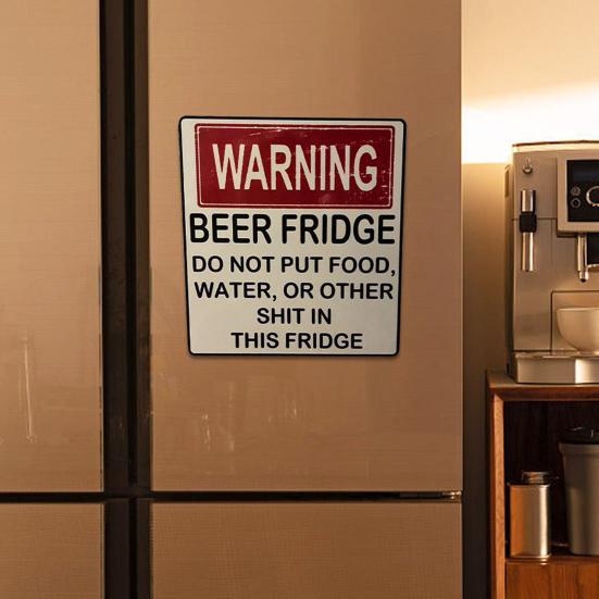 Kühlschrankmagnet, kreativer Vintage-Kühlschrankmagnet mit Bier-Motiv, Schild für Zuhause, Küche, Bar, Dekoration