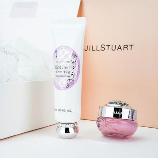 JILL STUART Lip Mask (White Floral) Hand Cream Set Care Cosmetics Birthday Anniversary Christmas Women Girlfriend Present Gift White Day Return
