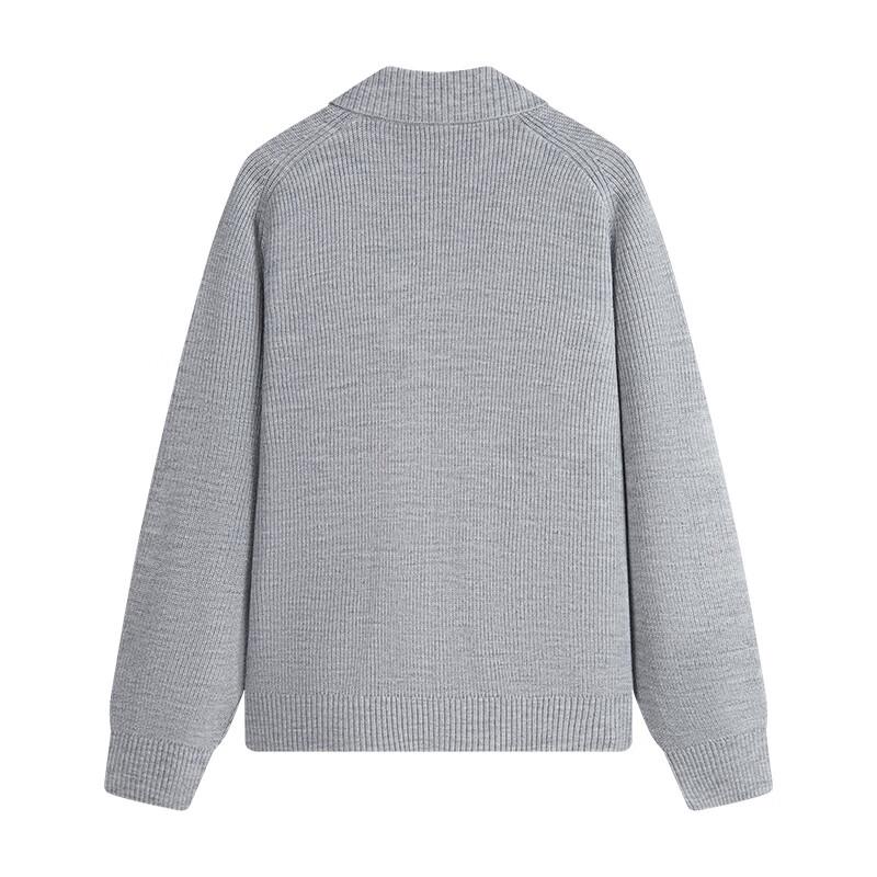 NVG YOUNG Men's Lapel Zipper Knitted Cardigan