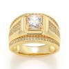 Luxury Square Wedding Engagement Rings - European & American Style
