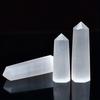 1pc Natural Stone Selenite Point Pillars Hexagonal Prisms Obelisk Wand Chakra Gemstones Pillars Home Decor Desktop Decoration