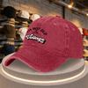 Vintage English Letter Print Duckbill Baseball Cap  Adjustable Casual Hat for Parties Sports  Daily Wear