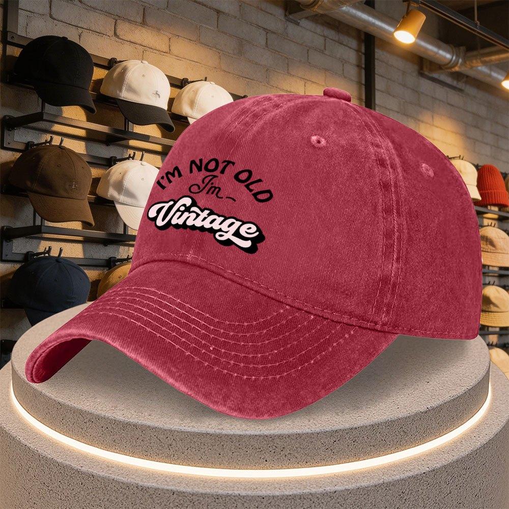Vintage English Letter Print Duckbill Baseball Cap Adjustable Casual Hat for Parties Sports Daily Wear